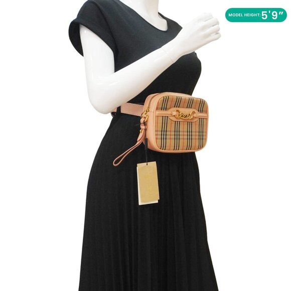 Burberry  1983 Knight Link Check Canvas Bumbag Beige - Picture 2 of 16